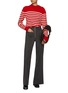 Figure View - Click To Enlarge - PRUNE GOLDSCHMIDT - Sailor Ruffled Striped Wool Sweater