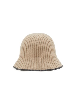 Figure View - Click To Enlarge - BRUNELLO CUCINELLI - Cappello Wool Cashmere Blend Bucket Hat