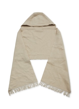 Main View - Click To Enlarge - BRUNELLO CUCINELLI - Hooded Wool Cashmere Knit Scarf