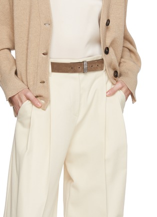 Figure View - Click To Enlarge - BRUNELLO CUCINELLI - Cinta Suede Belt