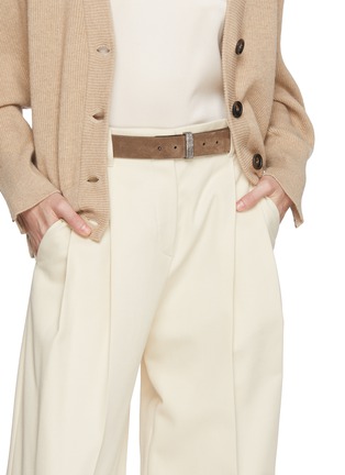 Figure View - Click To Enlarge - BRUNELLO CUCINELLI - Cinta Suede Belt