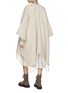 Back View - Click To Enlarge - BRUNELLO CUCINELLI - Aperto Fringe Hem Cashmere Wool Poncho