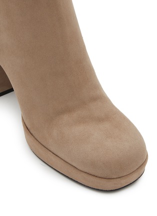 Detail View - Click To Enlarge - SERGIO ROSSI - 75 Platform Suede Ankle Boots