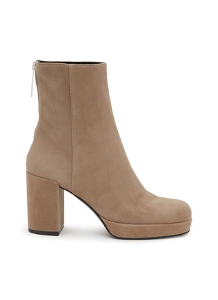 Main View - Click To Enlarge - SERGIO ROSSI - 75 Platform Suede Ankle Boots