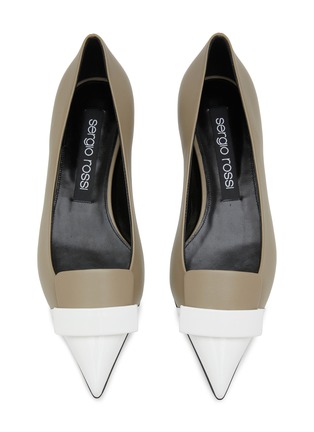 Detail View - Click To Enlarge - SERGIO ROSSI - SR1 Skimmer Leather Flats