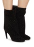 Figure View - Click To Enlarge - SERGIO ROSSI - 90 Strass Suede Boots