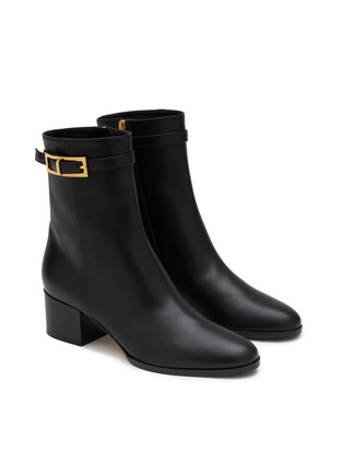 Detail View - Click To Enlarge - SERGIO ROSSI - 45 Leather Ankle Boots