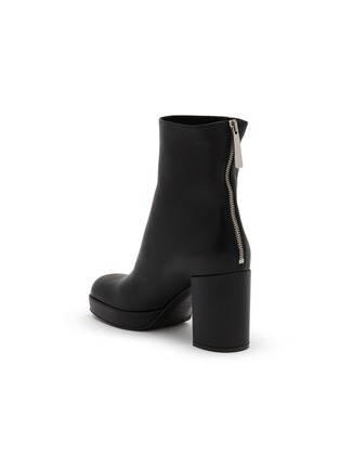  - SERGIO ROSSI - 75 Platform Leather Ankle Boots