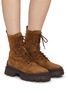 Figure View - Click To Enlarge - MONCLER - Hevea Suede Ankle Boots