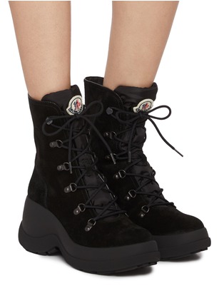 Figure View - Click To Enlarge - MONCLER - Resile Trek 70 Suede Ankle Boots