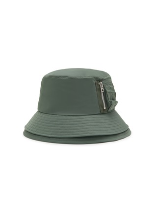 Main View - Click To Enlarge - SACAI - Nylon Twill Pocket Double Brim Hat