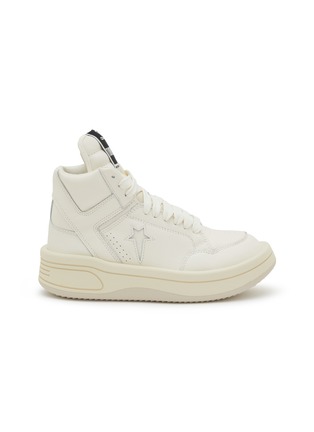 Main View - Click To Enlarge - RICK OWENS DRKSHDW - x ConverseTurbowrpn High Top Women's Leather Sneakers