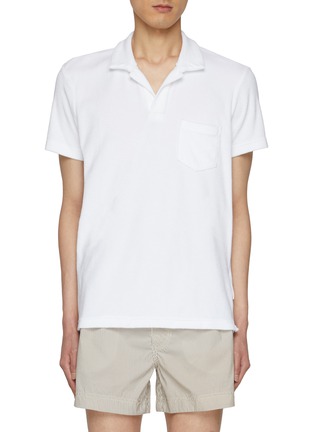 Main View - Click To Enlarge - ORLEBAR BROWN - Terry Towelling Cotton Polo Shirt