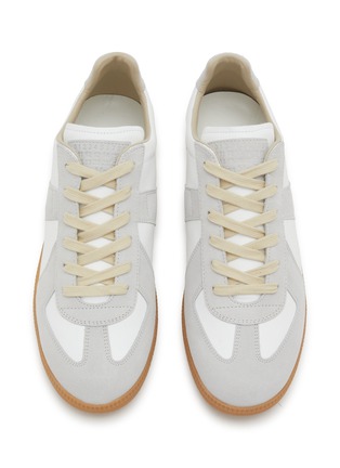 Detail View - Click To Enlarge - MAISON MARGIELA - Replica Suede Leather Sneakers