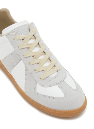 Detail View - Click To Enlarge - MAISON MARGIELA - Replica Suede Leather Sneakers