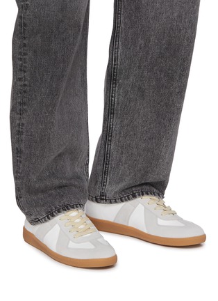 Figure View - Click To Enlarge - MAISON MARGIELA - Replica Suede Leather Sneakers