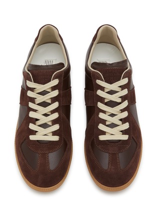 Detail View - Click To Enlarge - MAISON MARGIELA - Replica Suede Leather Sneakers