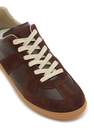 Detail View - Click To Enlarge - MAISON MARGIELA - Replica Suede Leather Sneakers