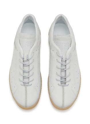 Detail View - Click To Enlarge - MM6 MAISON MARGIELA - Lace Up Leather Men's Sneakers