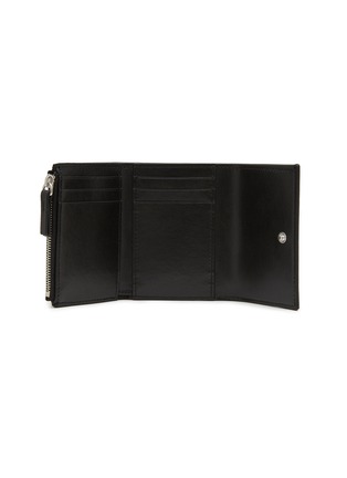 Figure View - Click To Enlarge - MM6 MAISON MARGIELA - Numeric Logo Embossed Leather Trifold Cardholder