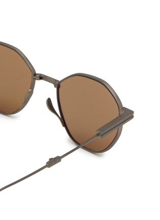 Detail View - Click To Enlarge - ERMENEGILDO ZEGNA - Metal Foldable Sunglasses