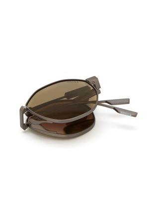 Detail View - Click To Enlarge - ERMENEGILDO ZEGNA - Metal Foldable Sunglasses