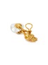 Detail View - Click To Enlarge - GOOSSENS - Coeur Précieux Heart Gold-Plated Drop Earrings