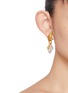 Figure View - Click To Enlarge - GOOSSENS - Coeur Précieux Heart Gold-Plated Drop Earrings