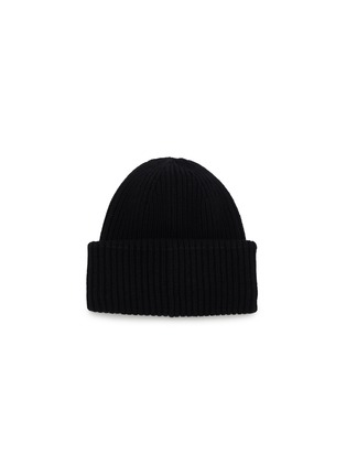 Figure View - Click To Enlarge - MONCLER - Logo Patch Wool Cashmere Beanie