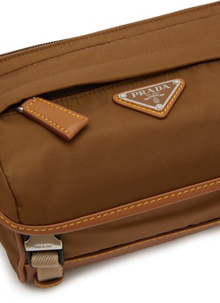 Detail View - Click To Enlarge - PRADA - Vitello Trimmed Tessuto Re-nylon And Leather Shoulder Bag