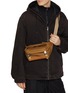 Figure View - Click To Enlarge - PRADA - Vitello Trimmed Tessuto Re-nylon And Leather Shoulder Bag