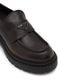 Detail View - Click To Enlarge - PRADA - Double Chocolate Penny Loafers