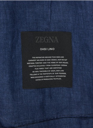  - ZEGNA - Unlined Oasi Lino Shirt Jacket