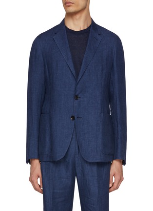 Main View - Click To Enlarge - ZEGNA - Unlined Oasi Lino Shirt Jacket