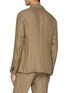 Back View - Click To Enlarge - ZEGNA - Unlined Oasi Lino Shirt Jacket