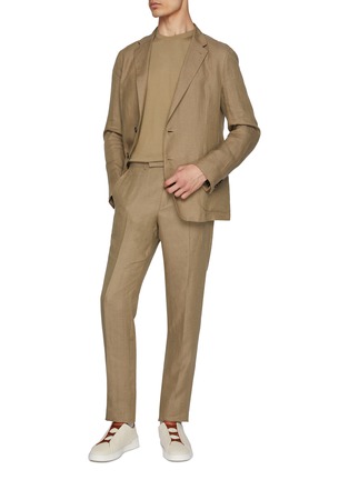 Figure View - Click To Enlarge - ZEGNA - Unlined Oasi Lino Shirt Jacket