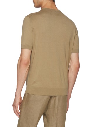 Back View - Click To Enlarge - ZEGNA - Crewneck Premium Cotton T-shirt