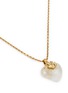 Detail View - Click To Enlarge - GOOSSENS - Collier Mini Coeur Precieux 24K Gold Plated Brass Crystal Chain Necklace