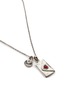 Detail View - Click To Enlarge - GOOSSENS - Collier Lettre Talisman Love Palladium Plated Brass Resin Chain Neckalce