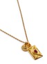 Detail View - Click To Enlarge - GOOSSENS - Collier Lettre Talisman Love 24K Gold Plated Brass Resin Chain Neckalce