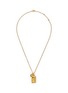 Main View - Click To Enlarge - GOOSSENS - Collier Lettre Talisman Love 24K Gold Plated Brass Resin Chain Neckalce