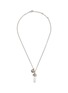 Main View - Click To Enlarge - GOOSSENS - Talisman Palladium Plated Brass Crystal Chain Neckalce