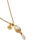 Detail View - Click To Enlarge - GOOSSENS - Eye 24K Gold Plated Brass Freshwater Pearl Necklace