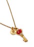 Detail View - Click To Enlarge - GOOSSENS - Key Pendant 24K Gold Plated Brass Resin Freshwater Pearl Necklace