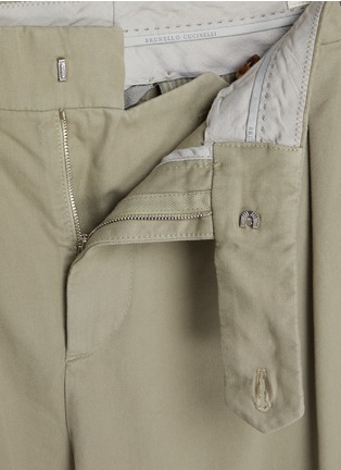  - BRUNELLO CUCINELLI - Dyed Gabardine Cotton Gurkha Pants