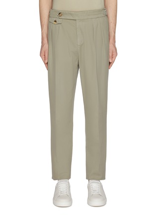 Main View - Click To Enlarge - BRUNELLO CUCINELLI - Dyed Gabardine Cotton Gurkha Pants