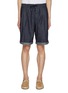 Main View - Click To Enlarge - BRUNELLO CUCINELLI - Drawstring Dyed Denim Bermuda Shorts