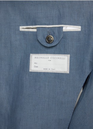  - BRUNELLO CUCINELLI - Single Breasted Linen Blazer