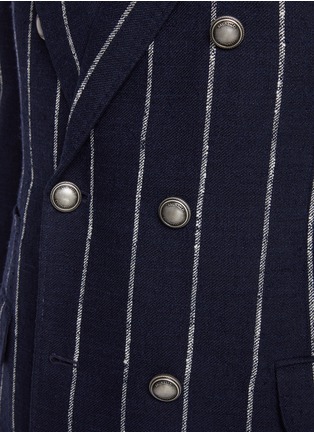  - BRUNELLO CUCINELLI - Double Breasted Pinstripe Blazer