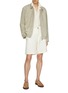 Figure View - Click To Enlarge - BRUNELLO CUCINELLI - Suede Leather Bomber Jacket